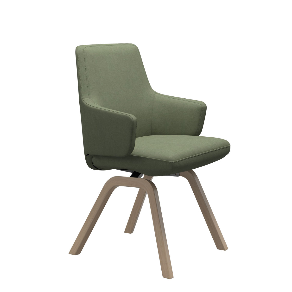 Vanilla Dining Chair With Arms - D200 - LB - Fabric