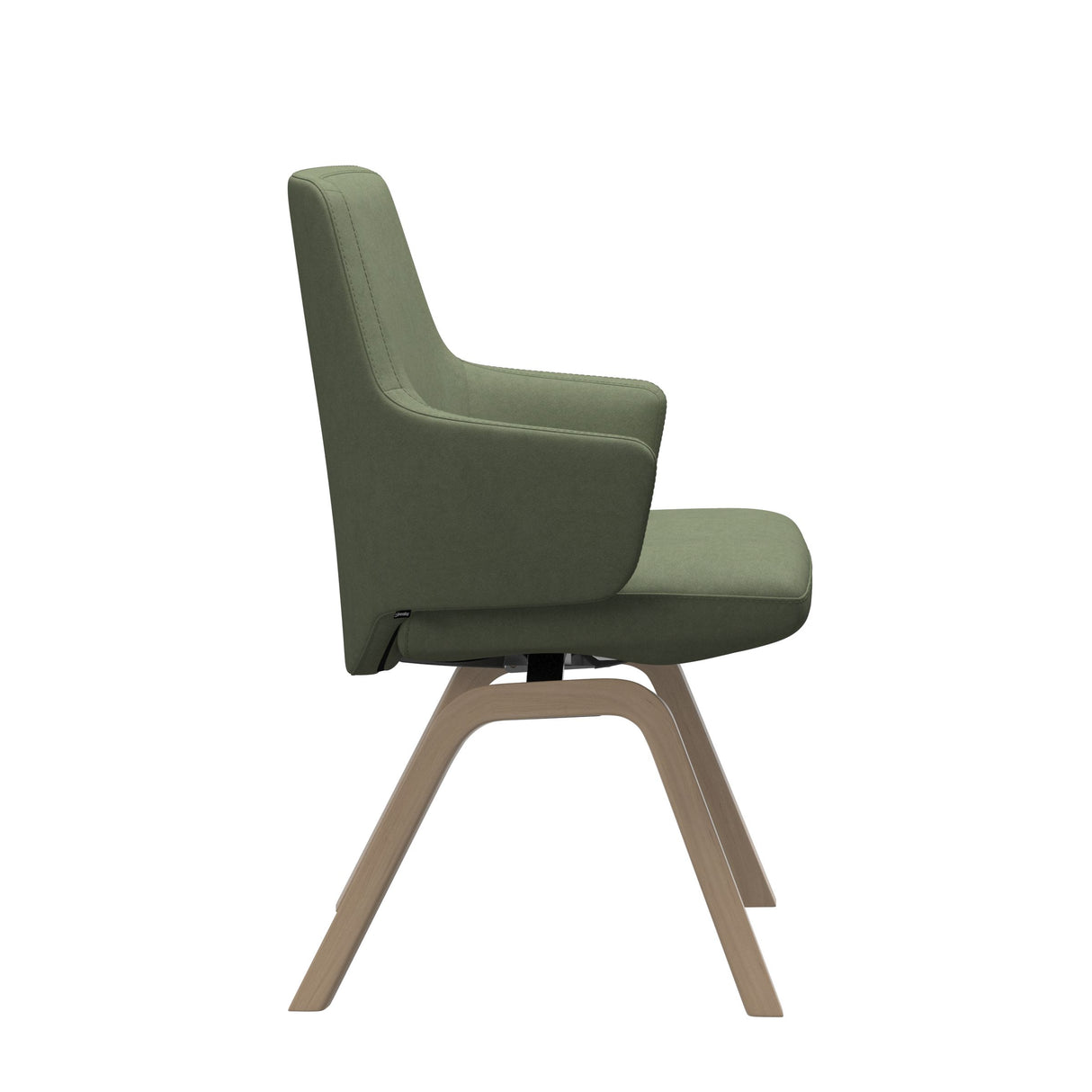 Vanilla Dining Chair With Arms - D200 - LB - Fabric