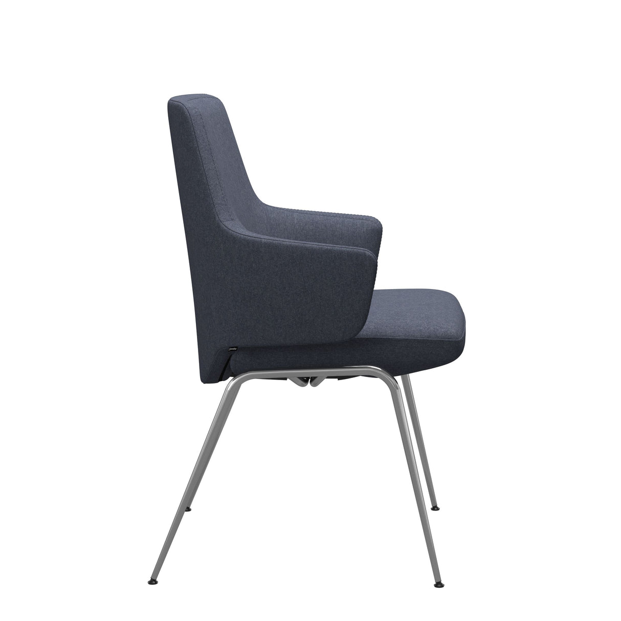 Vanilla Dining Chair With Arms - D300 - LB - Fabric