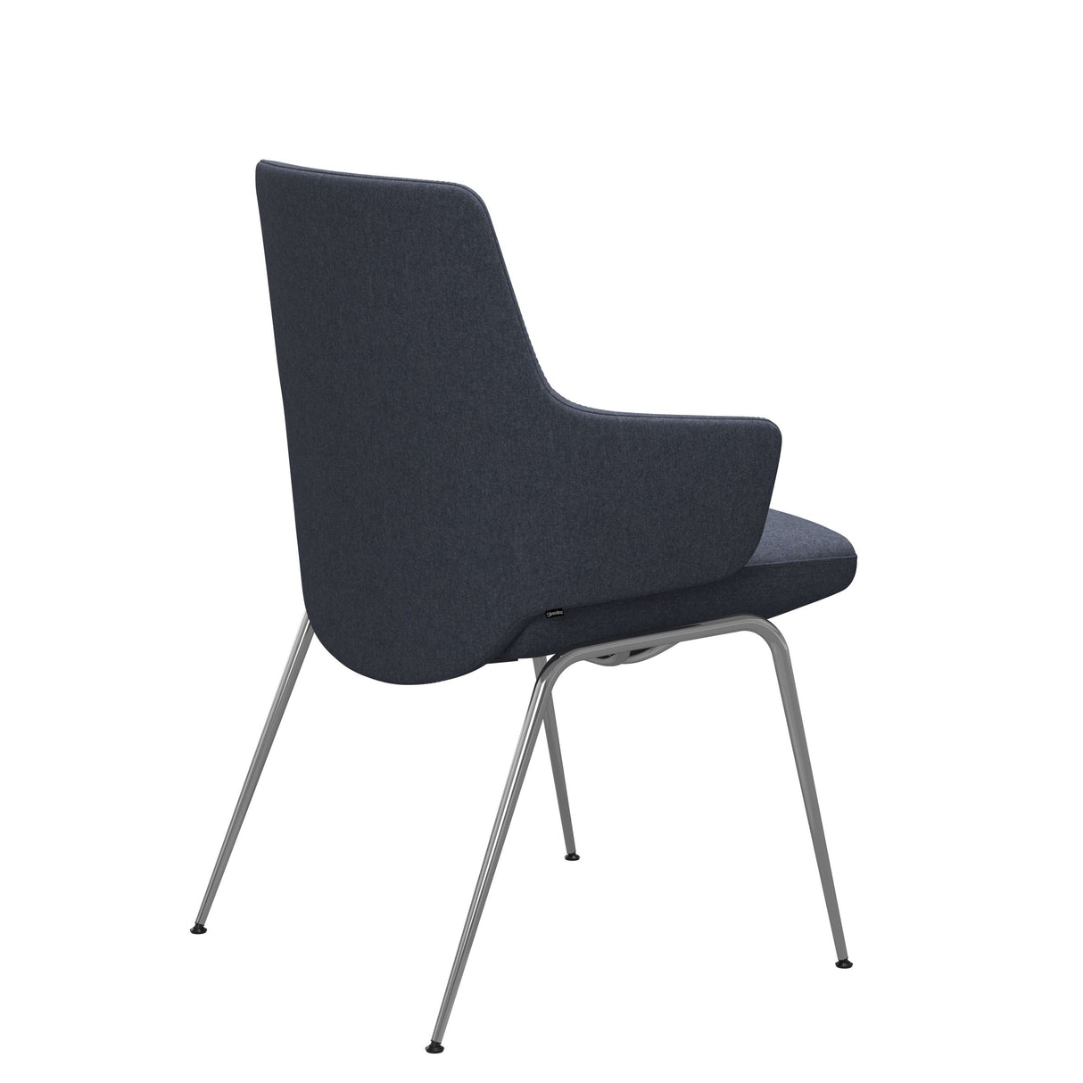 Vanilla Dining Chair With Arms - D300 - LB - Fabric
