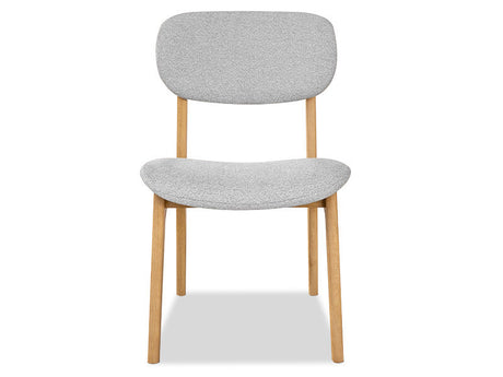 Arlo Oak Dining Chair - Silver