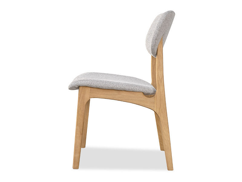 Arlo Oak Dining Chair - Silver