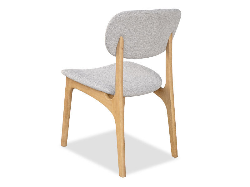 Arlo Oak Dining Chair - Silver