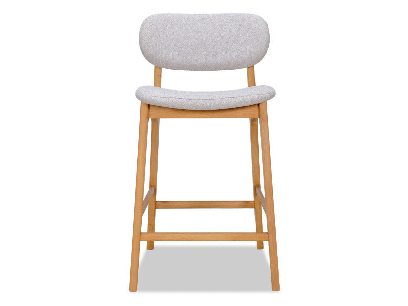 Arlo Oak Barstool - Silver