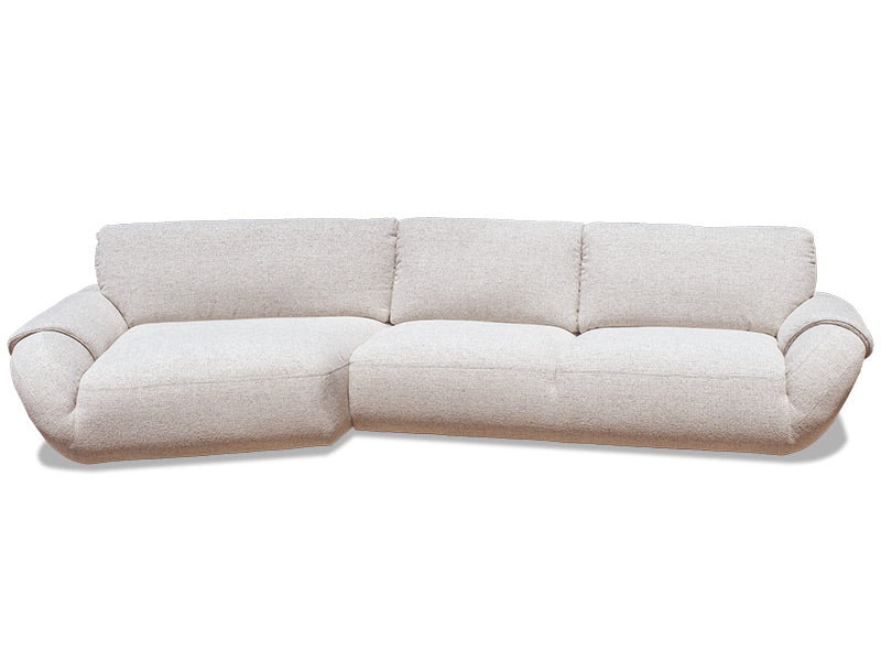 Avana Fabric Chaise - Beige