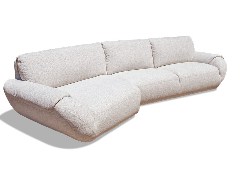 Avana Fabric Chaise - Beige