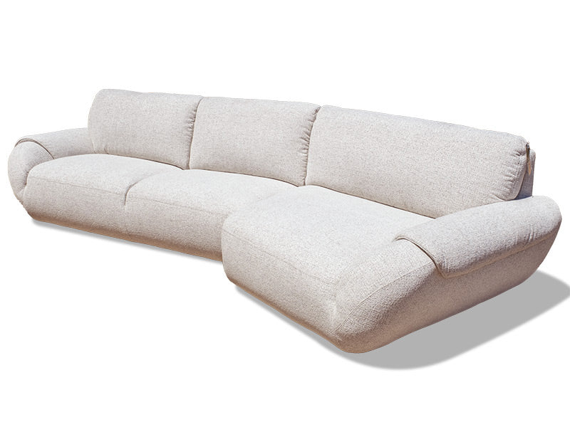 Avana Fabric Chaise - Beige