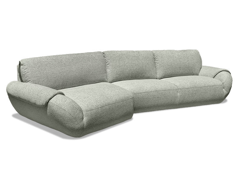Avana Fabric Chaise - Soft Green