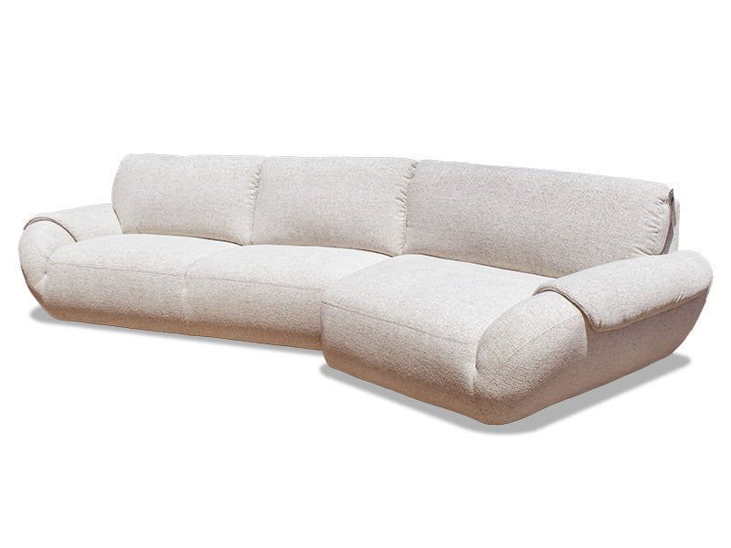 Avana Fabric Chaise - Beige