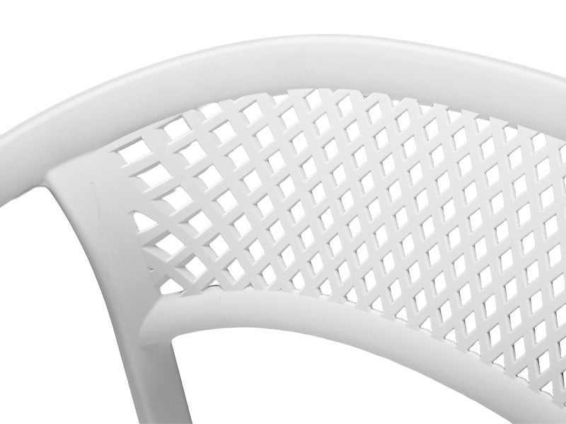 Beach Outdoor Dining Chair - White