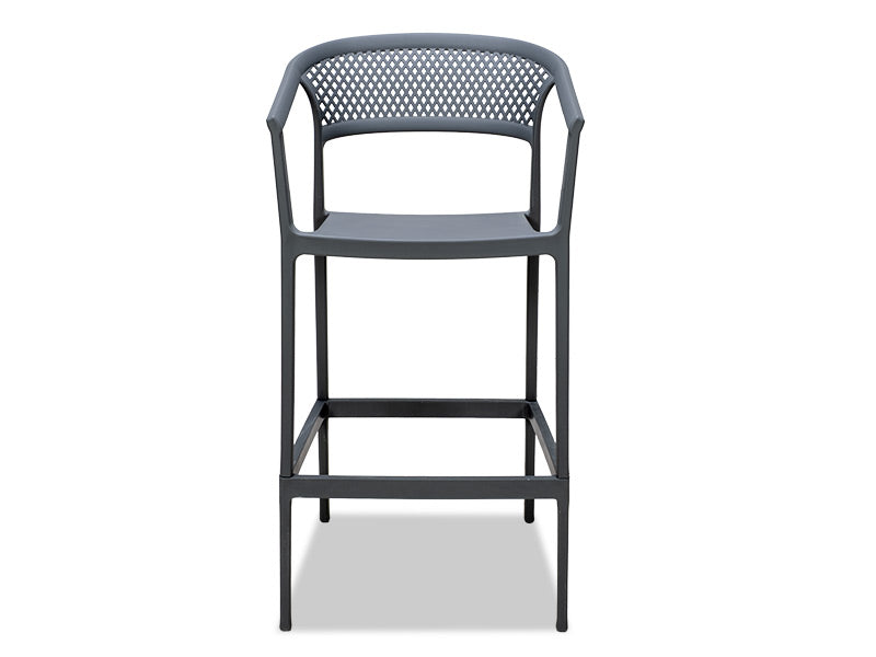 Beach Outdoor Barstool - Grey