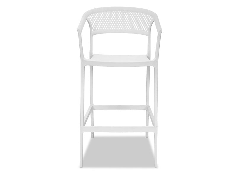 Beach Outdoor Barstool - White