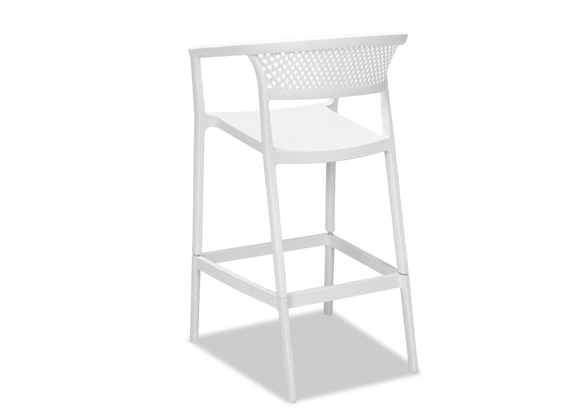Beach Outdoor Barstool - White