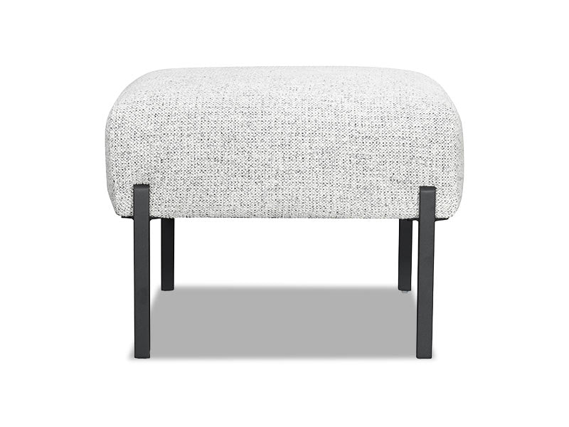 Bellevue Fabric Footstool - Grey