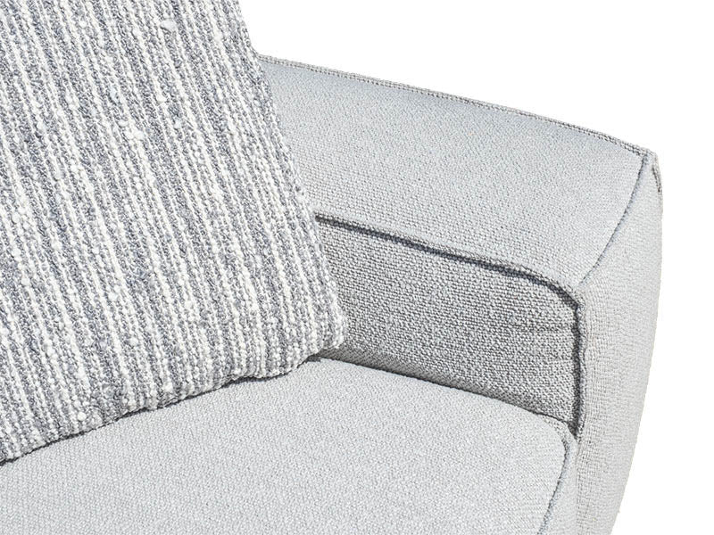 Burma 2 Seat Open Chaise - Grey