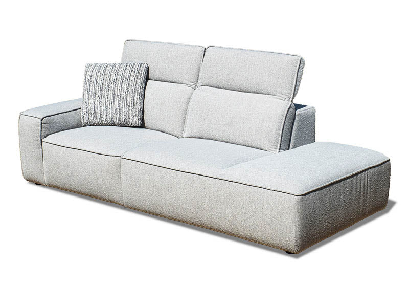 Burma 2 Seat Open Chaise - Grey