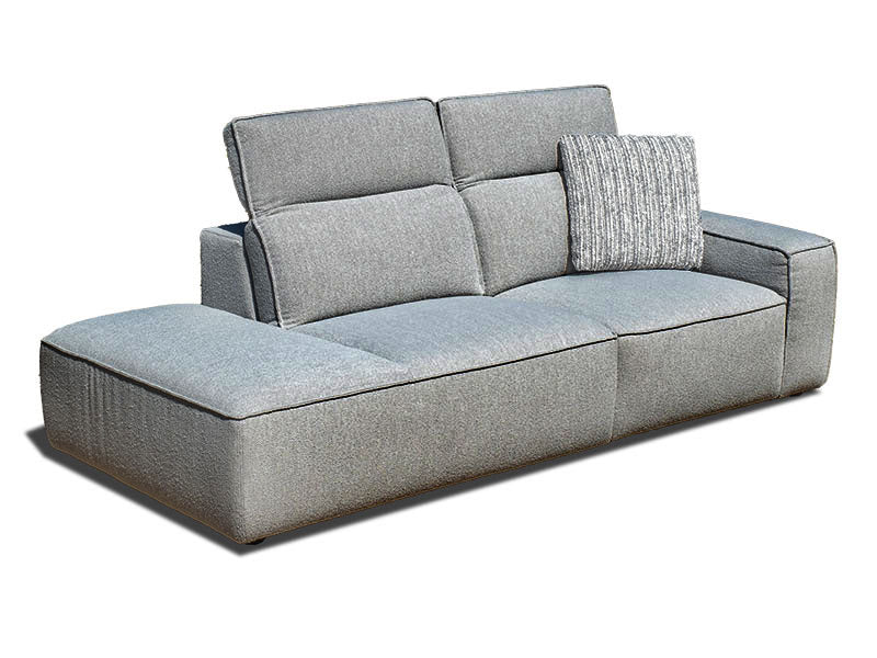 Burma 2 Seat Open Chaise - Dark Grey