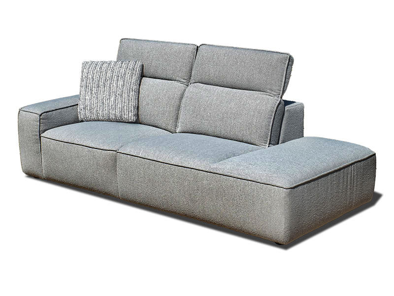 Burma 2 Seat Open Chaise - Dark Grey