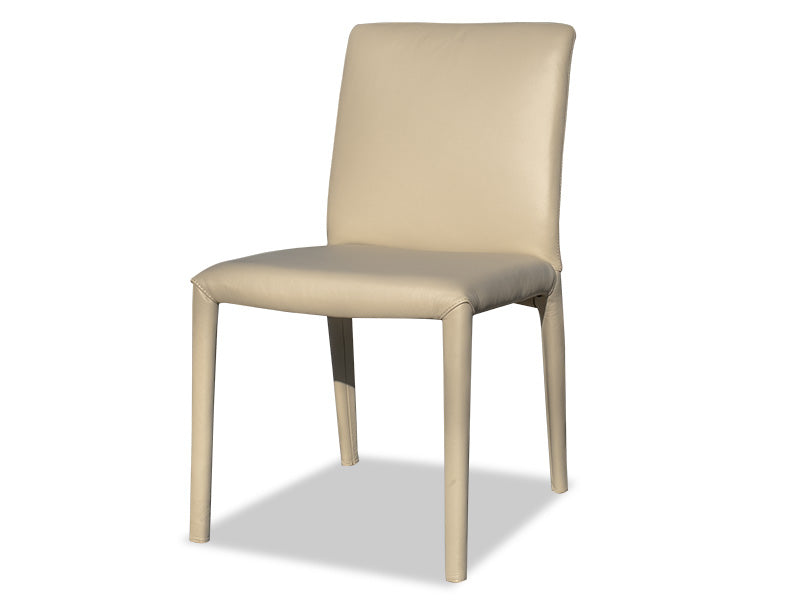 Calla Dining Chair - Light Mocha Leather