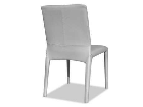 Calla Dining Chair - Light Grey Leather