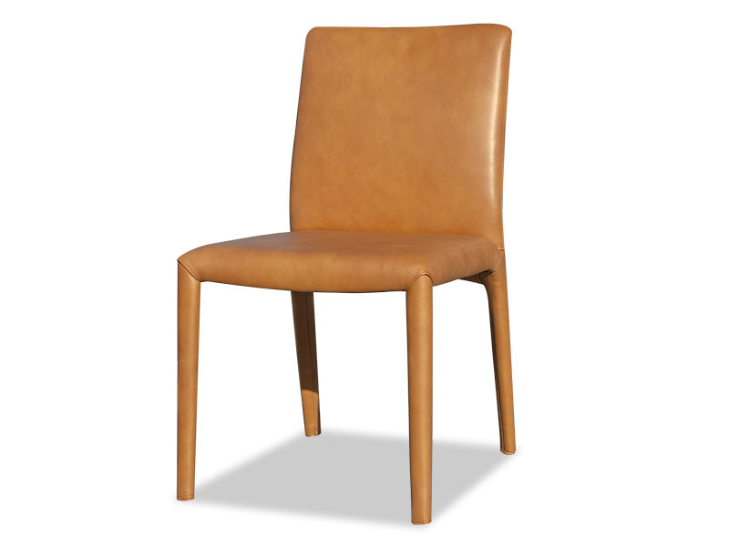 Calla Dining Chair - Jersey Camel Leather