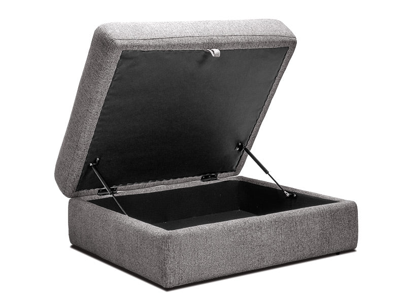Capella 4 Seater + Ottoman - Caviar