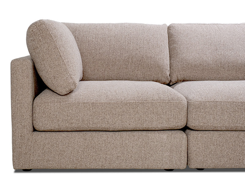 Capella 4 Seater + Ottoman - Cobblestone