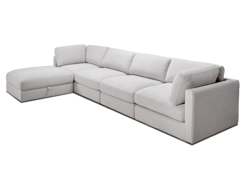 Capella 4 Seater + Ottoman - Storm