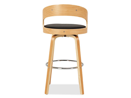 Captain Barstool 4 Legs - Black/Natural