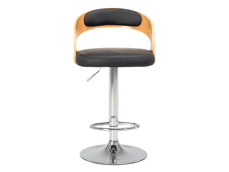 Captain Barstool Gas Lift - Black/Natural