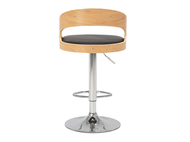 Captain Barstool Gas Lift - Black/Natural