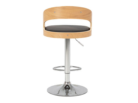 Captain Barstool Gas Lift - Black/Natural