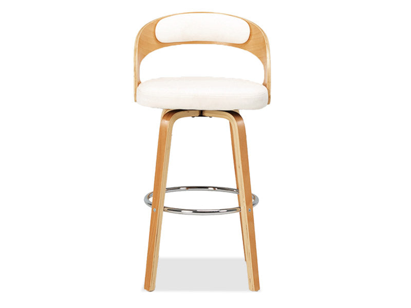 Captain Barstool 4 Legs - White/Natural