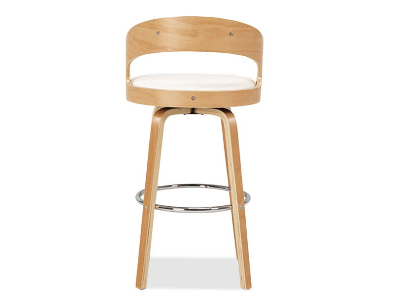 Captain Barstool 4 Legs - White/Natural