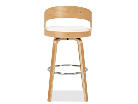 Captain Barstool 4 Legs - White/Natural