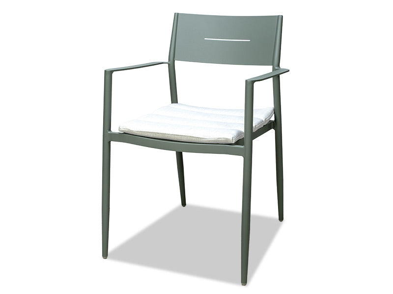 Cottesloe Outdoor Dining Chair with Cushion - Green