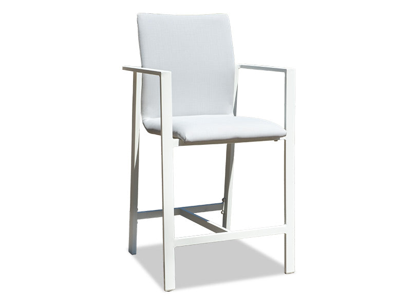Denham Outdoor Barstool - White