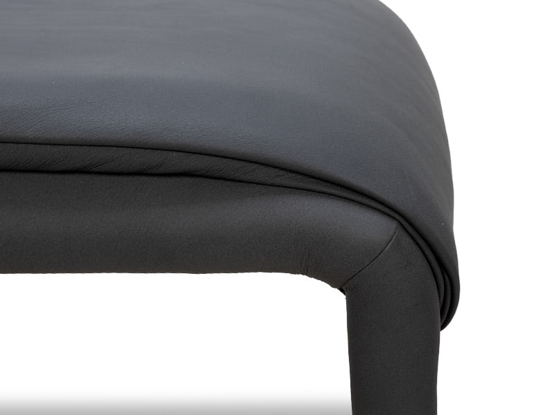 Indi Leather Dining Chair - Black