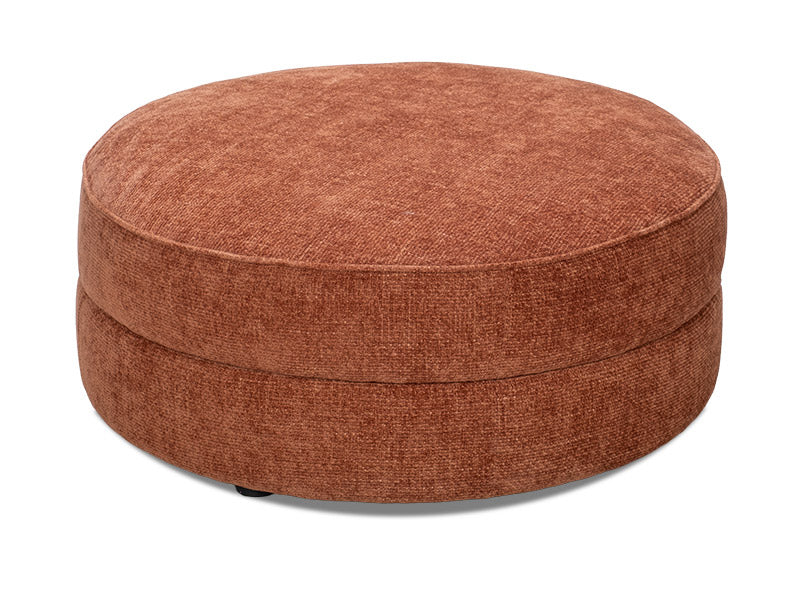 Largo Round Ottoman in Cinnamon