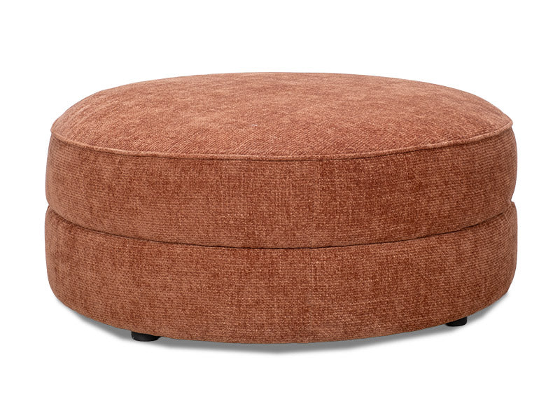 Largo Round Ottoman in Cinnamon