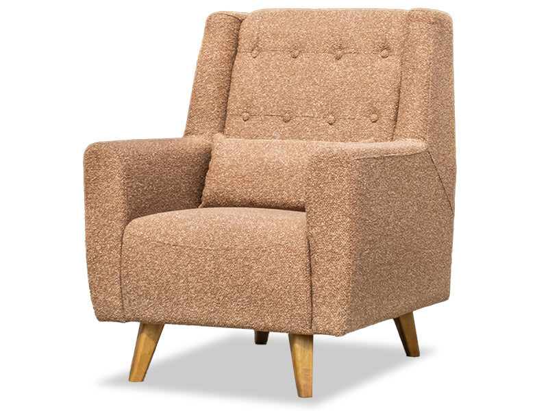 Mimi Fabric Chair - Lisa Coral