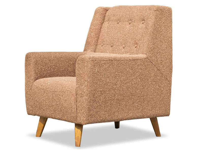 Mimi Fabric Chair - Lisa Coral