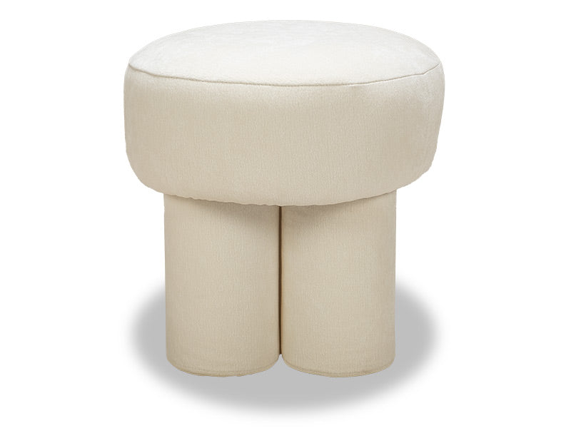 Mushroom Ottoman - Cream