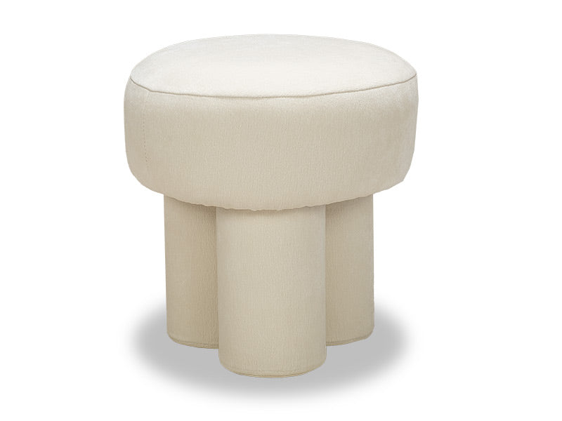 Mushroom Ottoman - Cream