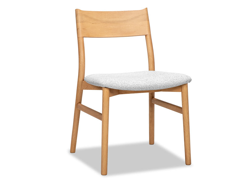 Pisces Oak Dining Chair - Silver