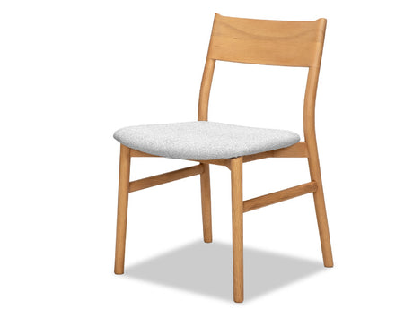 Pisces Oak Dining Chair - Silver