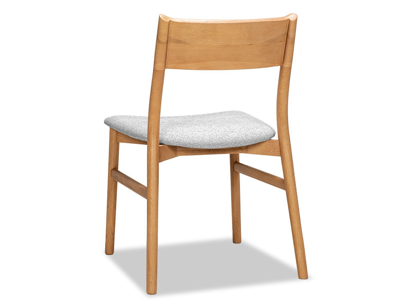 Pisces Oak Dining Chair - Silver