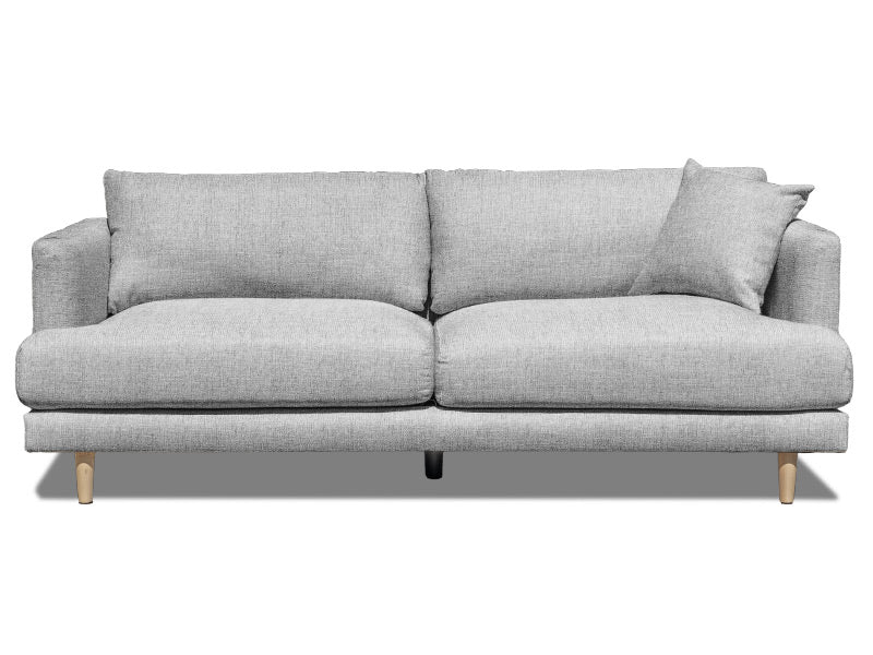 Rae 3 Seater Fabric Sofa - Grey