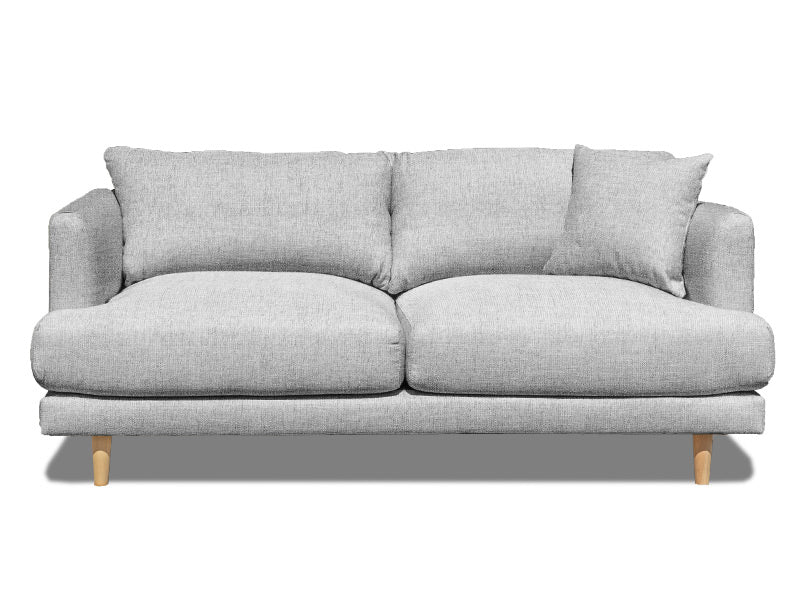 Rae 2 Seater Fabric Sofa - Grey