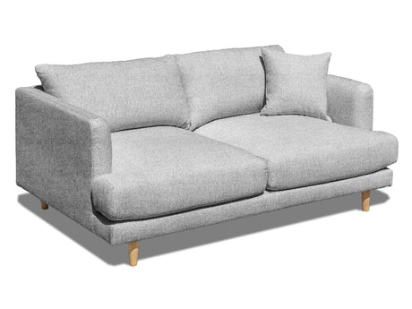 Rae 2 Seater Fabric Sofa - Grey